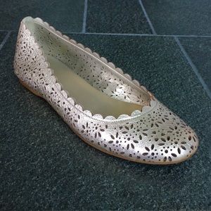 Coach Ballet Flats - light gold metallic